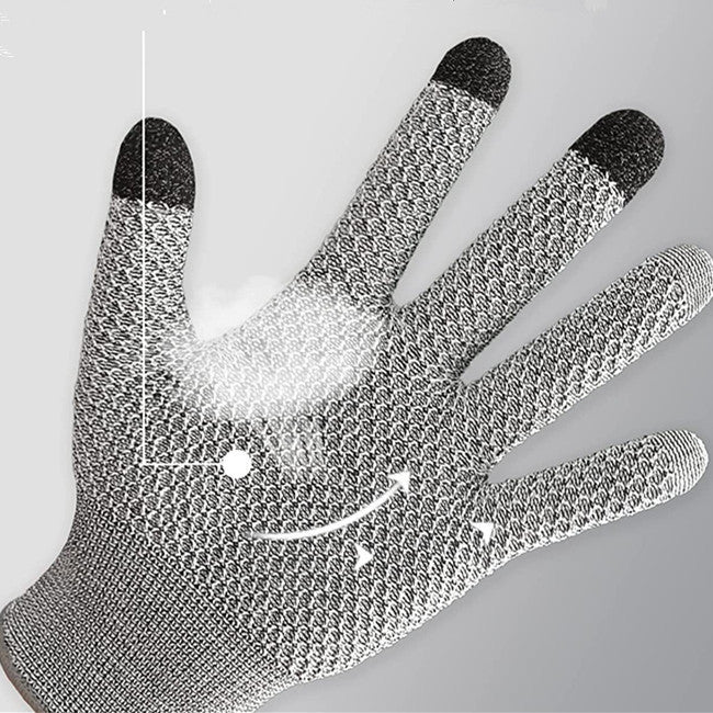 Grey 3-Pack Cut Resistant Gloves (Level 5 Protection)