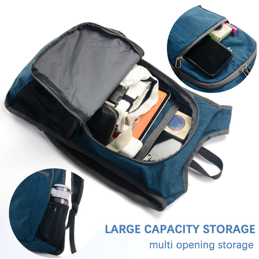 Black Ultra Lightweight Packable Backpack - Foldable Daypack for Hiking & Travel