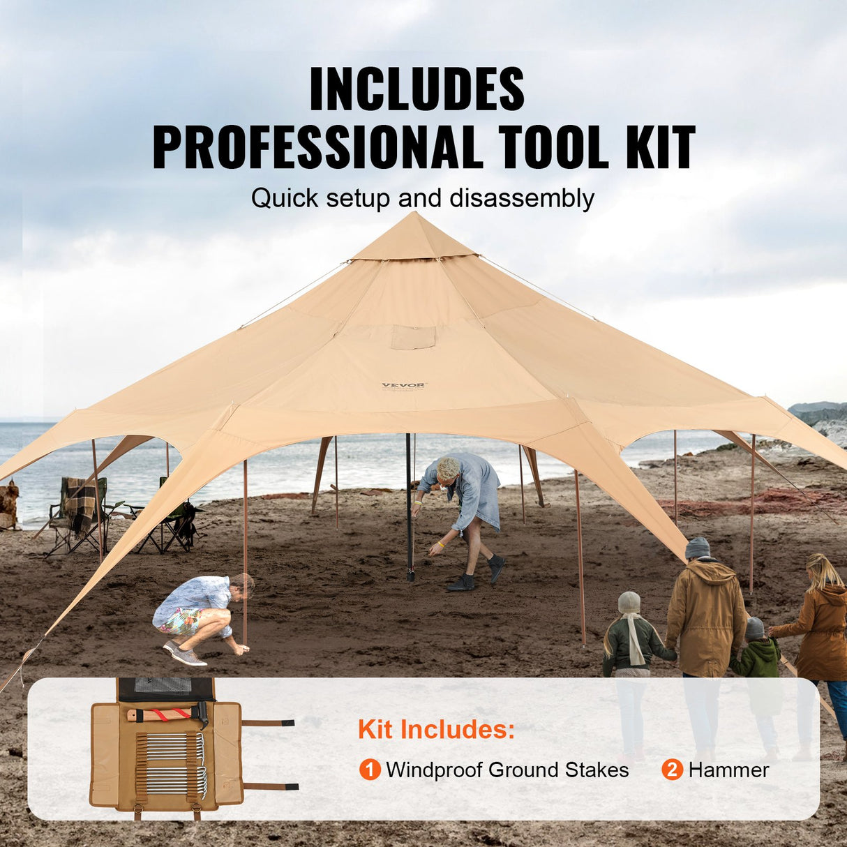 Canvas Bell Tent with Stove Jack