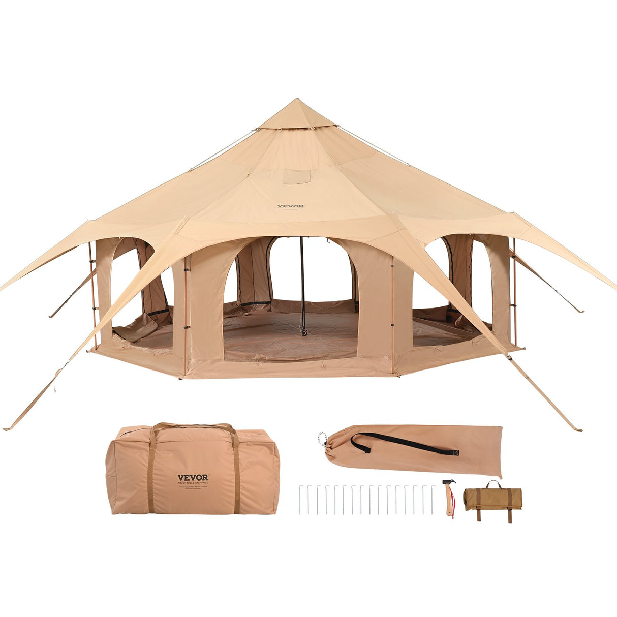Canvas Bell Tent with Stove Jack