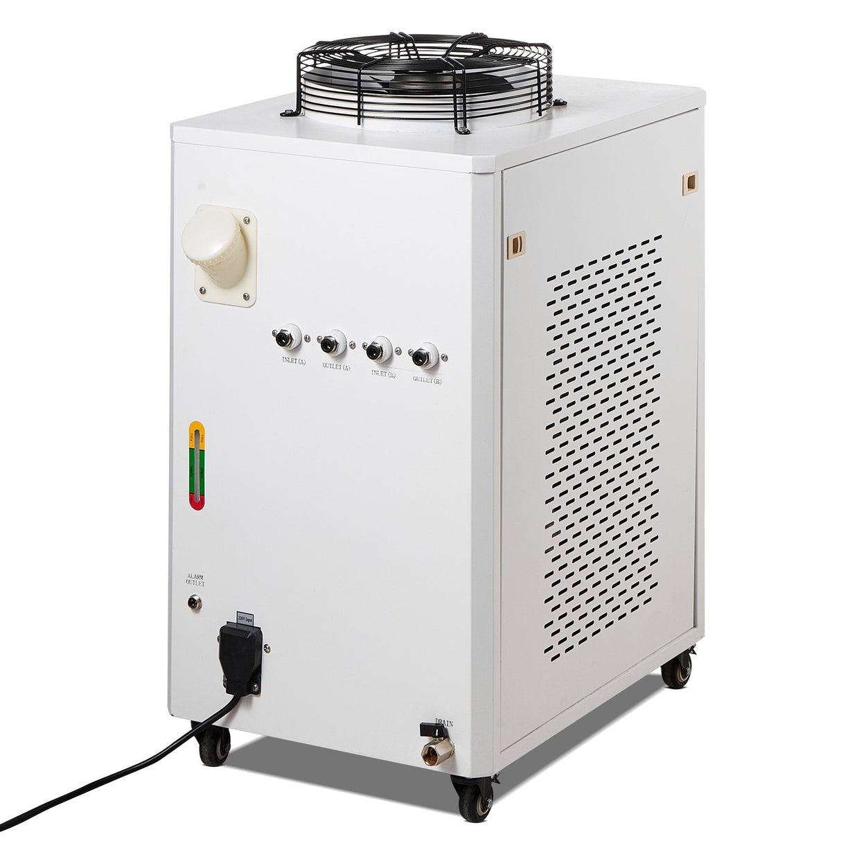VEVOR Industrial Water Chiller, CW6000, 1500W Industrial Water Cooler Cooling System with Compressor 15L Water Tank Capacity 65 L/min Max Flow Rate, for CO2 Laser Engraving Machine Cooling Machine