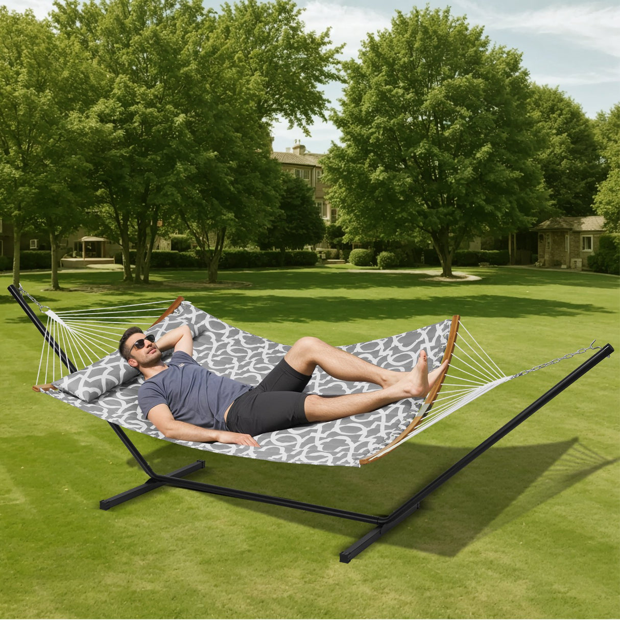 Two Person Hammock with Stand Included