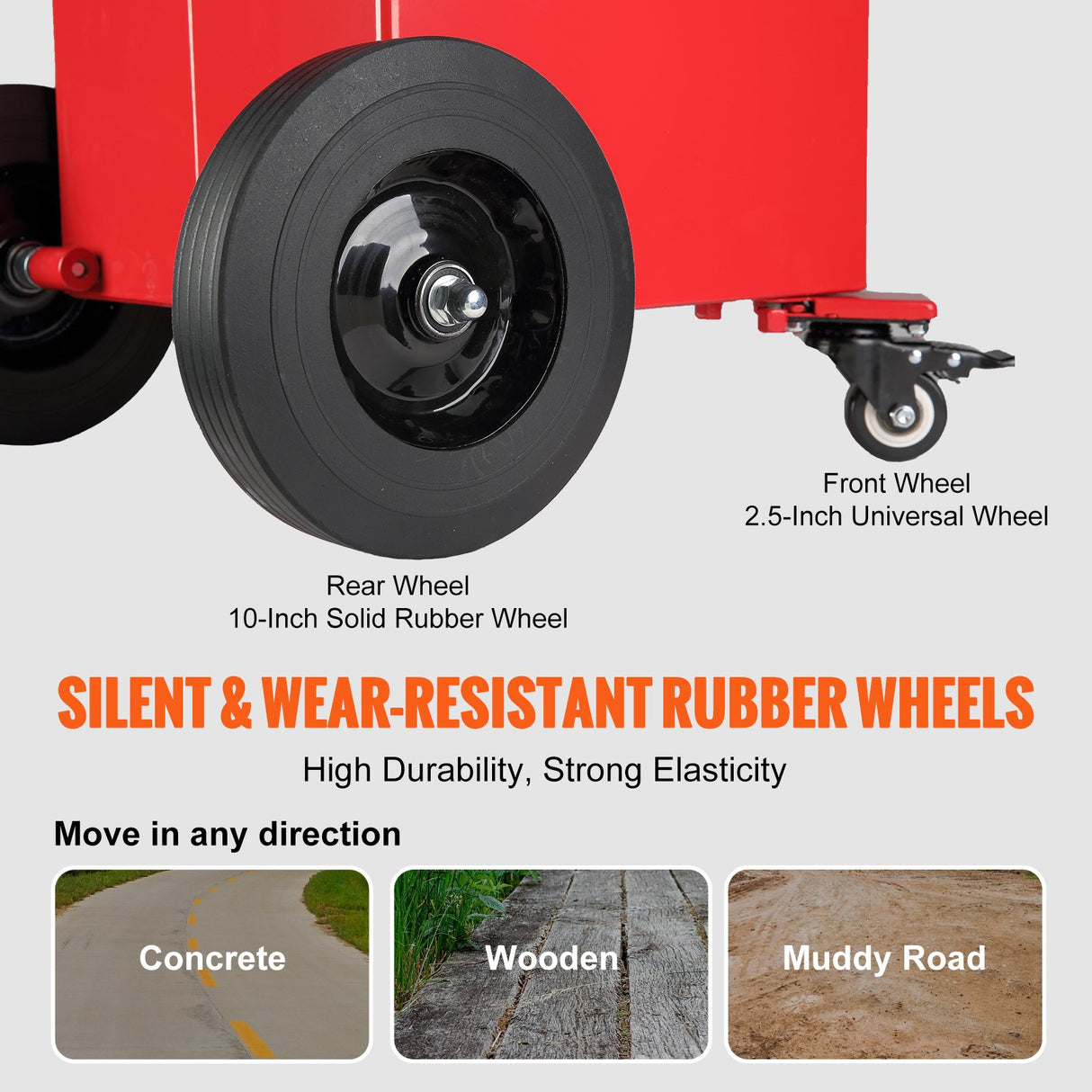 VEVOR 30 Gallon Fuel Caddy Portable Storage Tank 23.5 L/min with 180W Pump