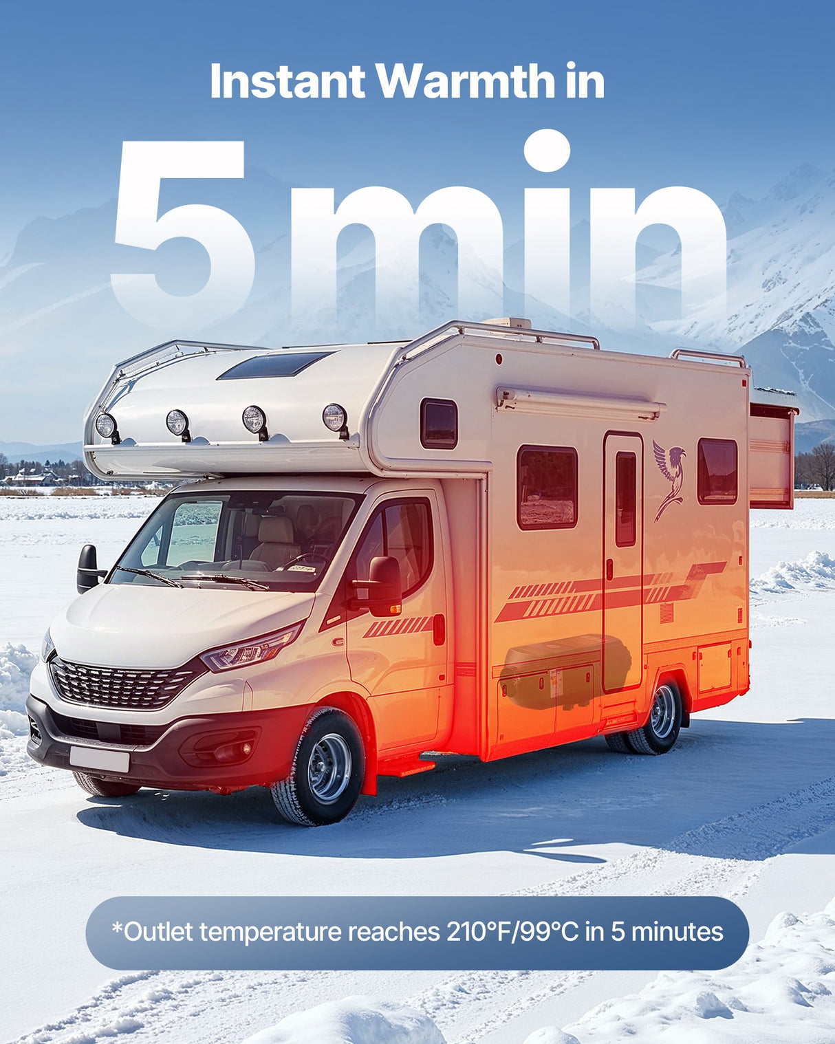 VEVOR Diesel Heater, 8KW, DC 12V/24V, Portable Diesel Air Heater with Remote Control and LCD Screen, Fast Heating Low Noise, 10 L Large Fuel Tank for Vehicles, Vans, RVs, Campers, and Trucks