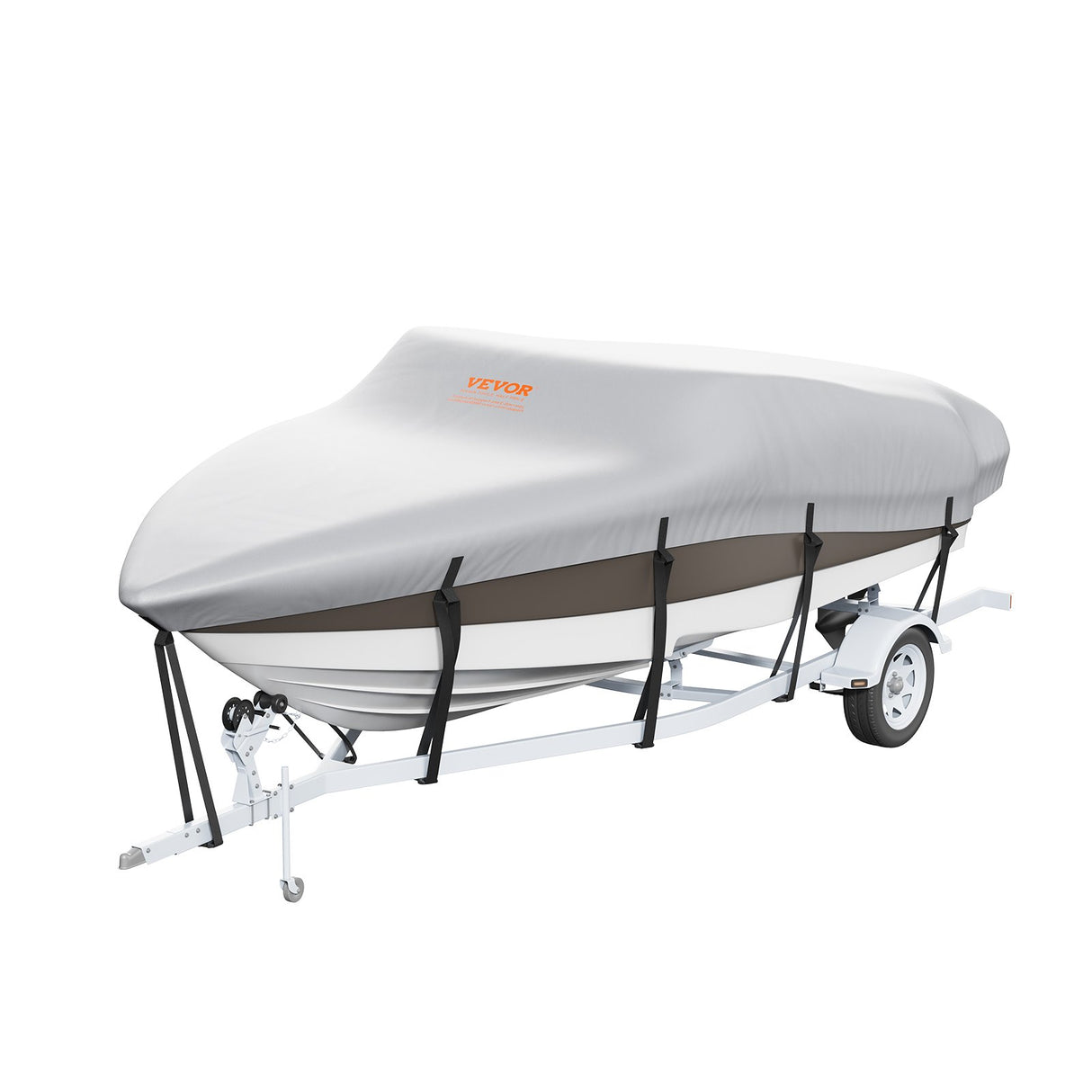 VEVOR Boat Cover 600D Waterproof 23-24 ft Boat Cover V-Hull Tri-Hull Runabout
