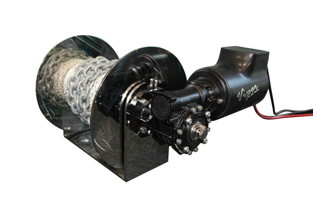 Viper Pro Series II 2500 24V Electric Anchor Winch Bundle Inc 200M 6mm Rope Kit
