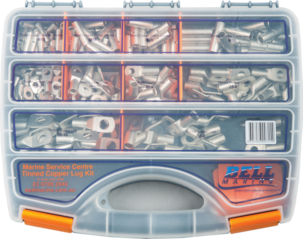 Marine Lug Tinned Copper Lug Service Kit - 225 Pieces