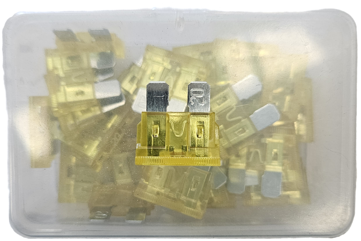 20A Blade Led Fuse Yellow - 30 Pack