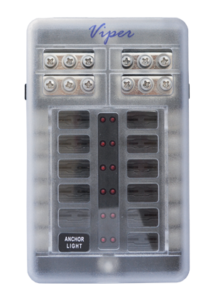 12Gang Blade Fuse Holder For Marine Use