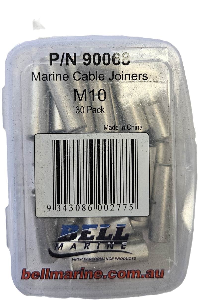 Cable Joiners M10 Tinned Copper - 30 Pack