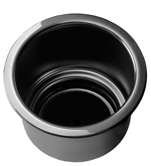 Stainless Steel Cup Holder 90mm Dia - With Drain