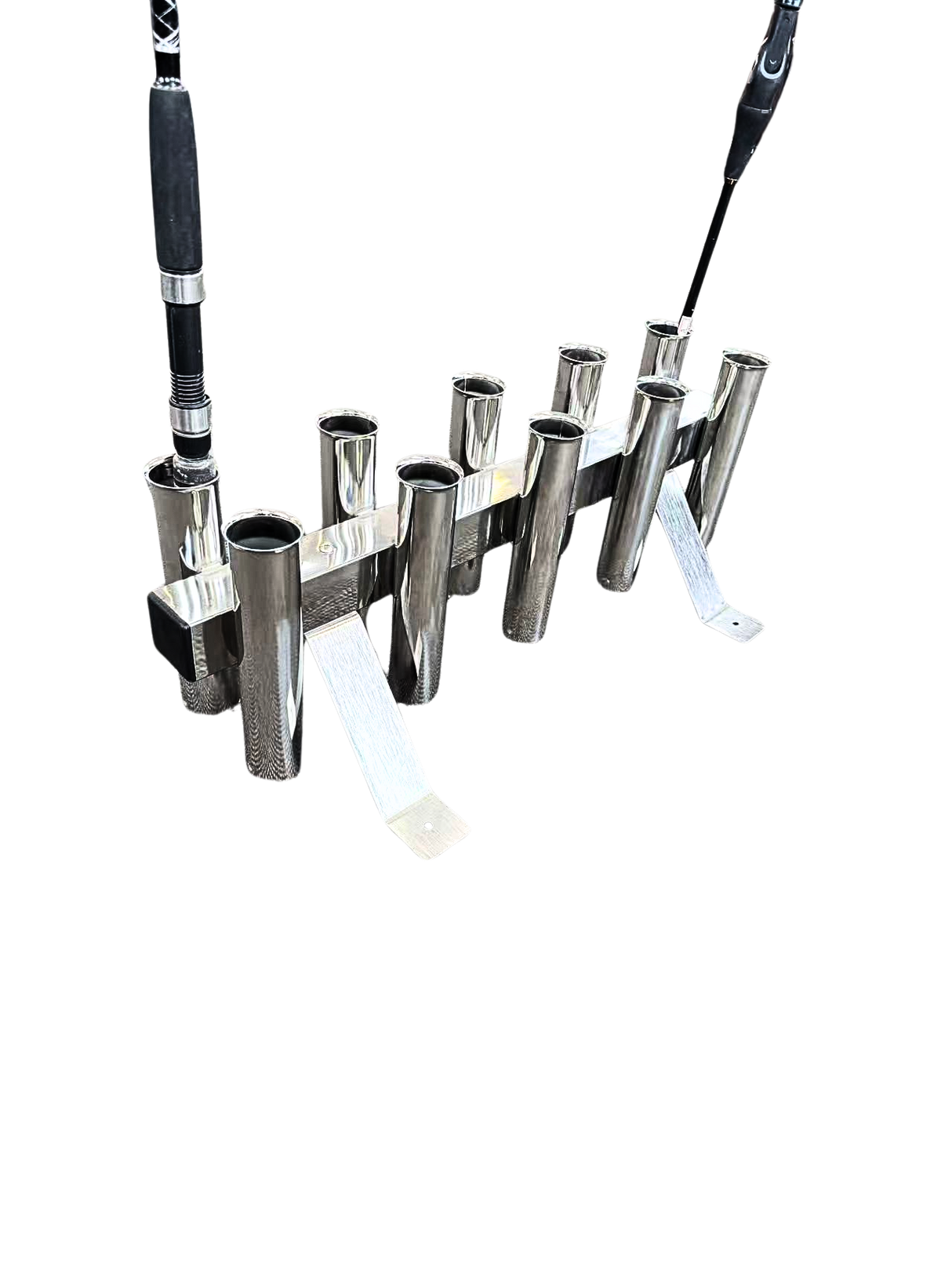 "New" Floor Mount or Mobile 10 Way S/S Rod Rack