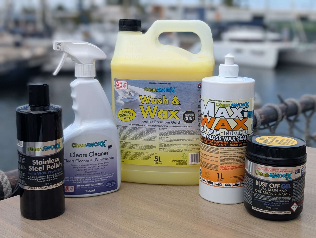 Clean & Protect Boat Bundle | 5pc CleanAWORX Kit