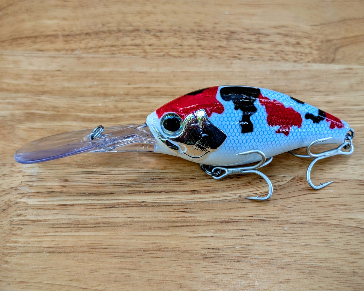 GENESIS Red and Black Koi - 150mm 6m Trolling Wobbler for Mahi Mahi
