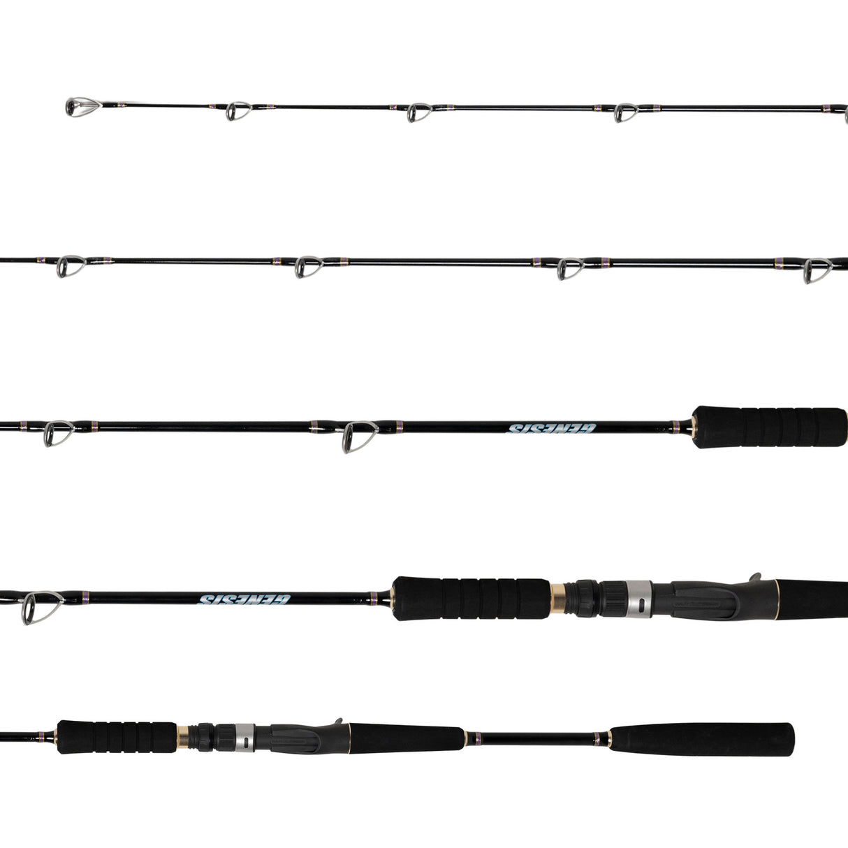 GENESIS 15kg Class I Straight Guide - Carbon Kevlar Jigging Rod