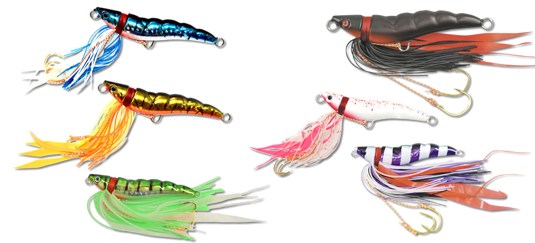 Shrimp Jigs by Austackle, Various Weights and Colours