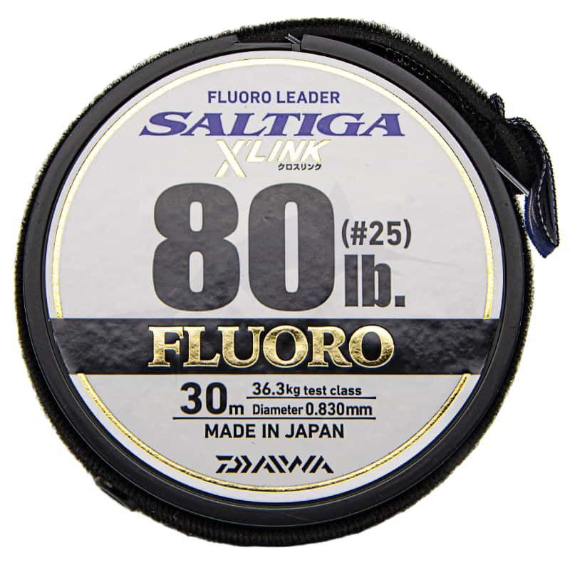 Daiwa Saltiga X-Link Fluorocarbon Leader #25/80lb/30m for Sale