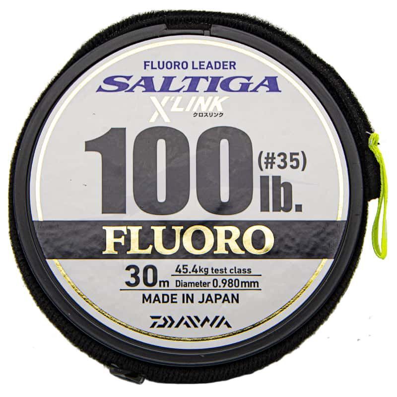 Daiwa Saltiga X-Link Fluorocarbon Leader #35/100lb/30m for Sale