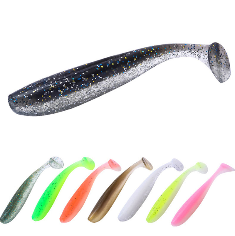 Soft Plastic Minnow Lures 60mm,1.5g 20pc Double Coloured