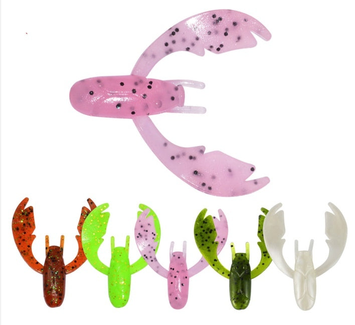 2’’ Soft Plastic Crayfish Lure 55mm 2.8g 8pc-pack