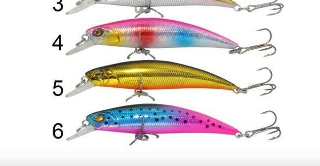 New Hard Plastic Double Clutch Diving Minnow Fishing Lures 70mm 8.9g