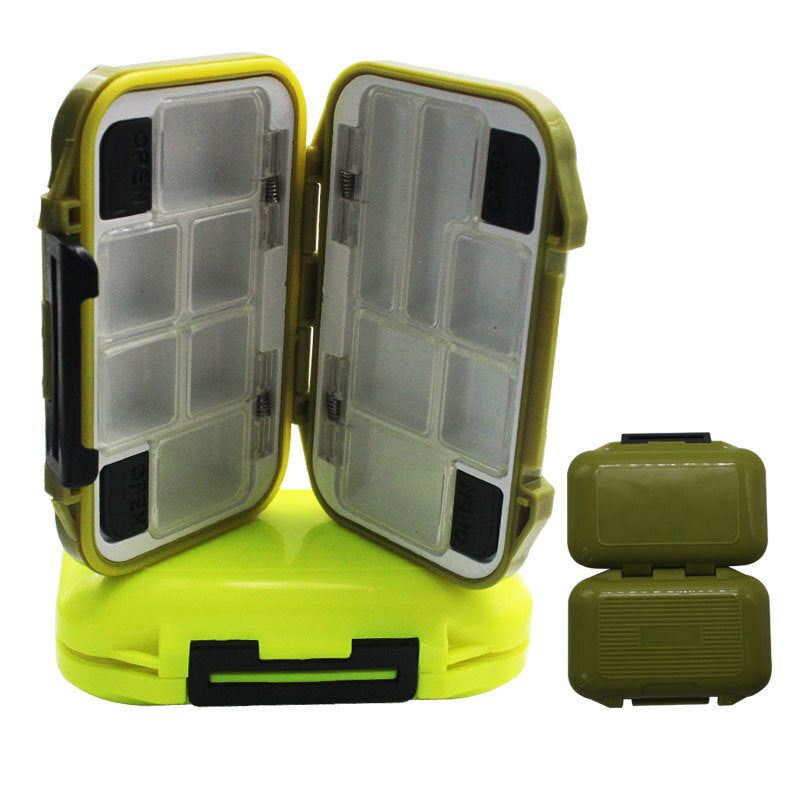 Tackle Box - Pocket Sized Waterproof 12pc Compartment Storage Container