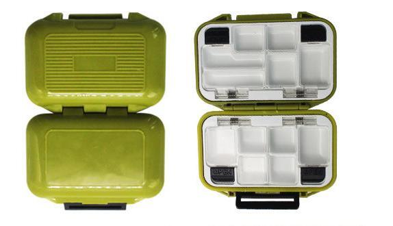 Tackle Box - Pocket Sized Waterproof 12pc Compartment Storage Container