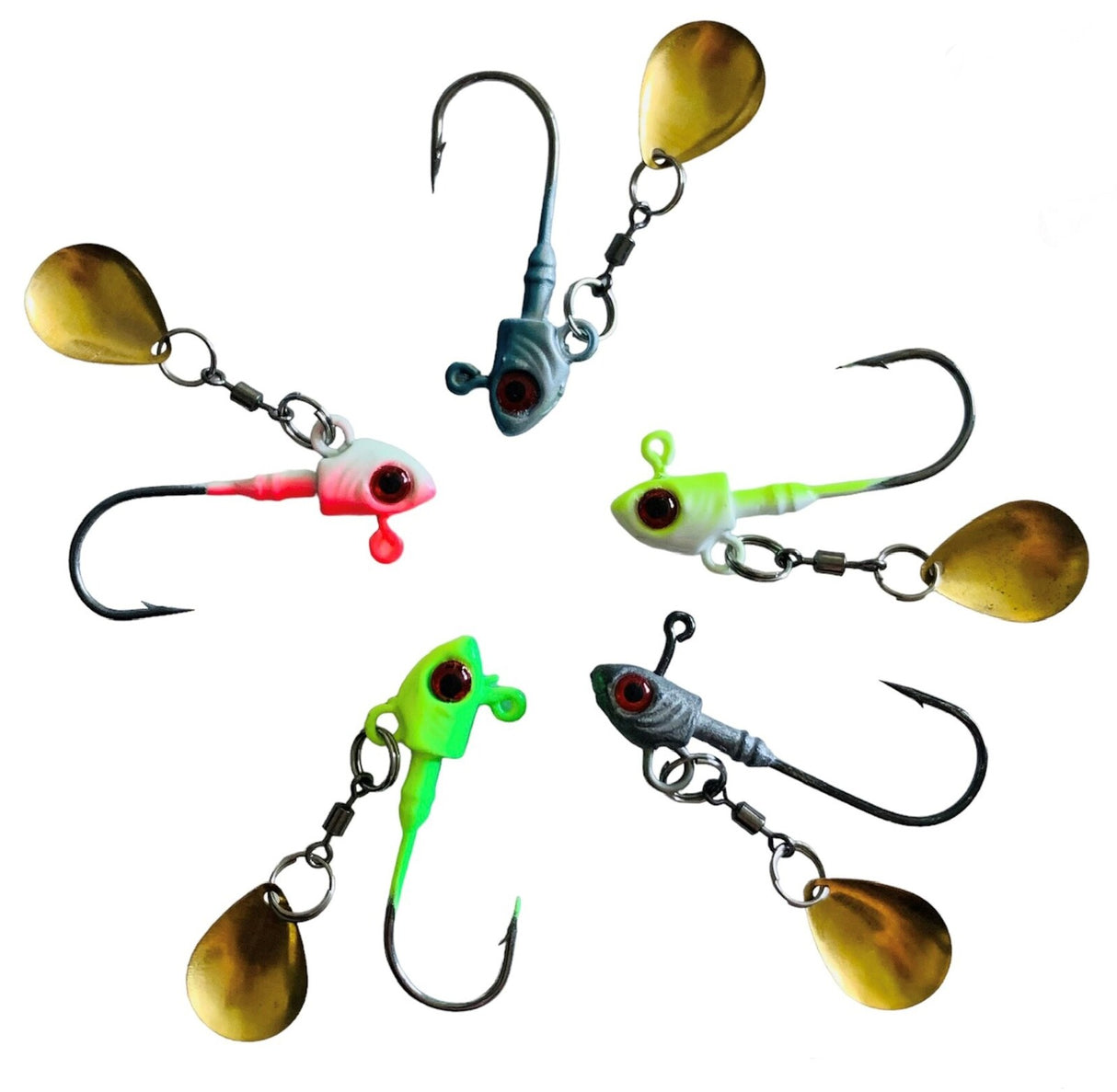 Fish Head Spinner Spoon 3 Pack 40mm 5g