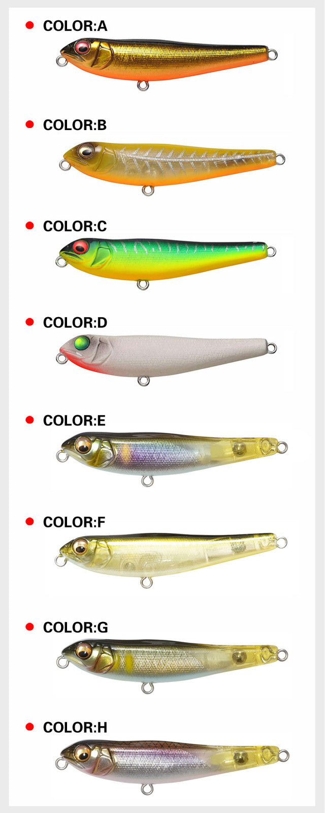 Topwater Runner Surface Lure 71mm 7g