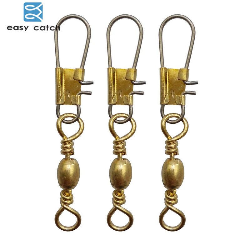 Gold Snap Swivels Size 7, 10pcs by Fin Tackle