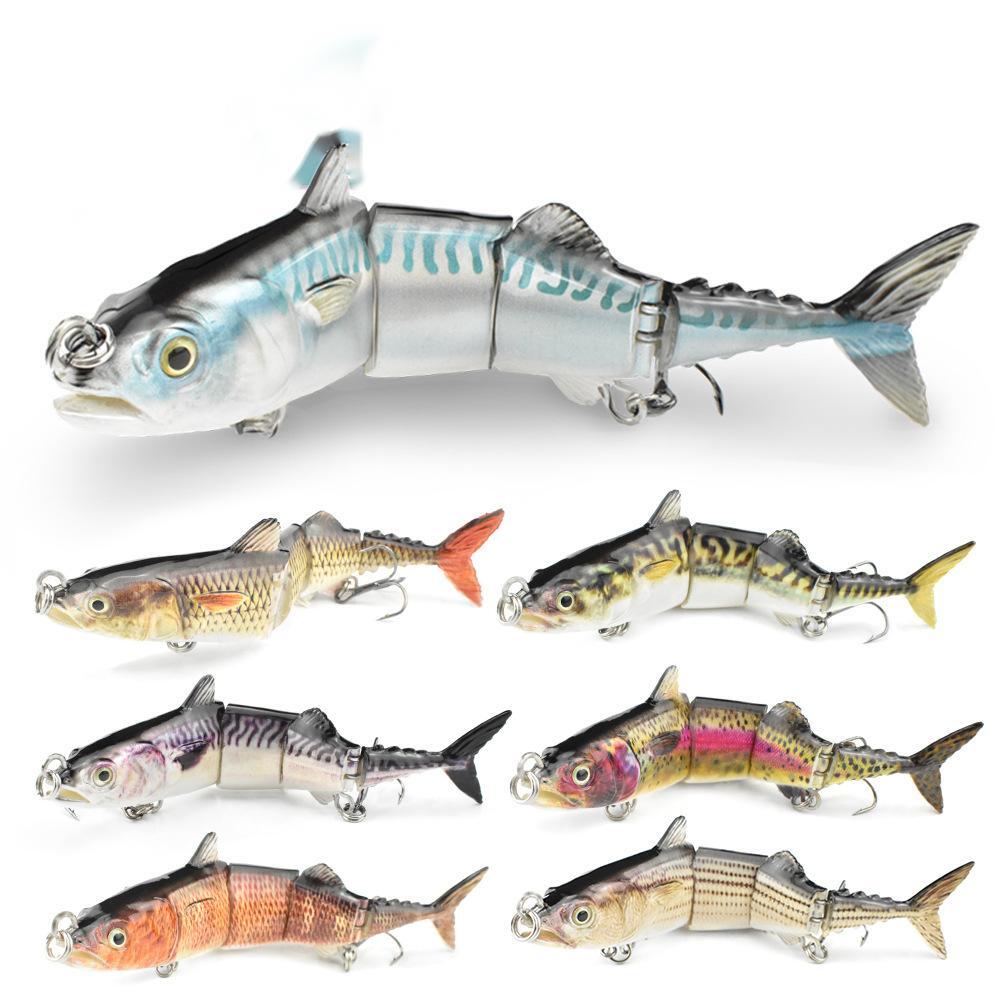 Multiple Variations of Jointed Swimbait 4pc Segmented Lures for