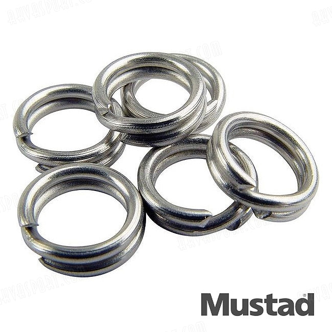 Mustad Stainless Split Rings 6pc