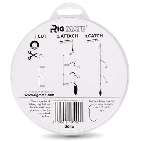 Rig Mate Pre-tied Dropper Loop Paternoster Rigs 80lb 60 knots