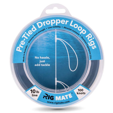 Rig Mate Pre-tied Dropper Loop Paternoster Rigs 10lb 100 knots