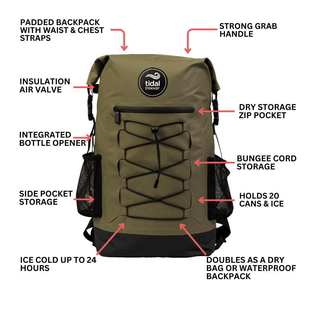 Tidal Trekker 25L Insulated Cooler Backpack