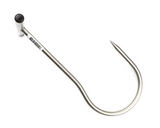 Hook'em Fishing Meat Gaff Hook 10 x 125mm Gape | Single Hook - T Handle - Stainless Steel