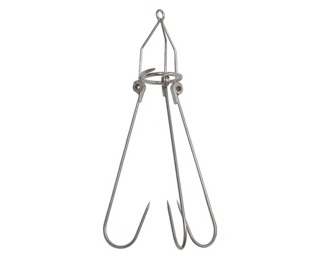 Hook'em Fishing Cliff Gaff 6mm Hook | 3 Hook Ring - Standard - Stainless Steel