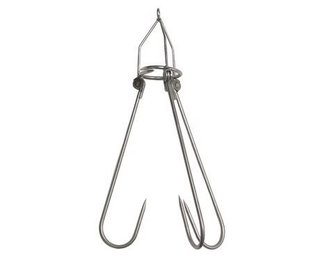 Hook'em Fishing Cliff Gaff 6mm Hook | 3 Hook Ring - Standard - Stainless Steel