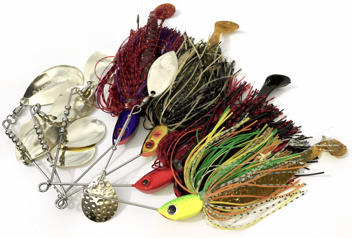 Spinnerbait Bundle - 10 x Spinnerbaits PLUS a Spinner Storage Tacklebox