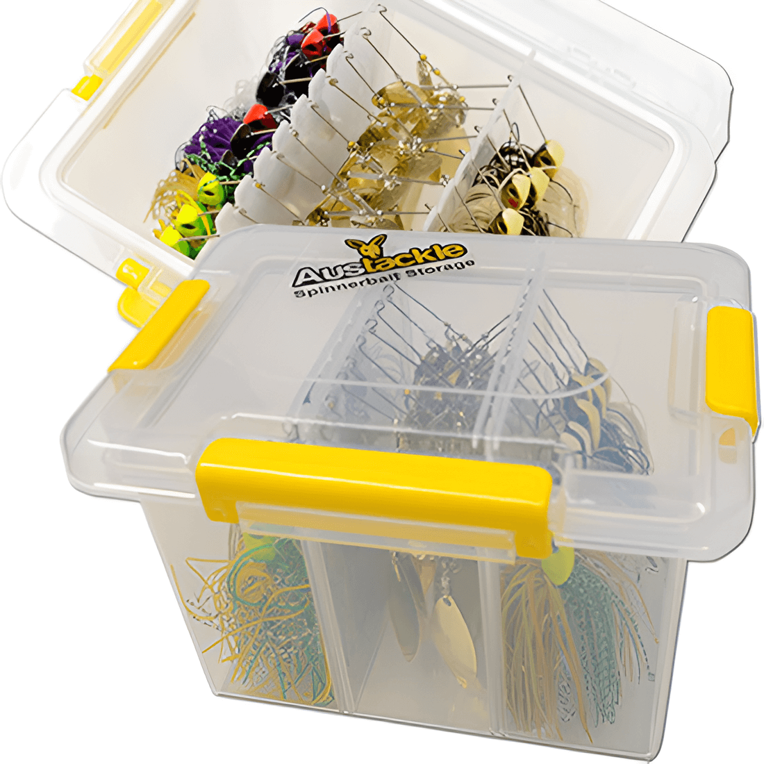 Spinnerbait Bundle - 10 x Spinnerbaits PLUS a Spinner Storage Tacklebox