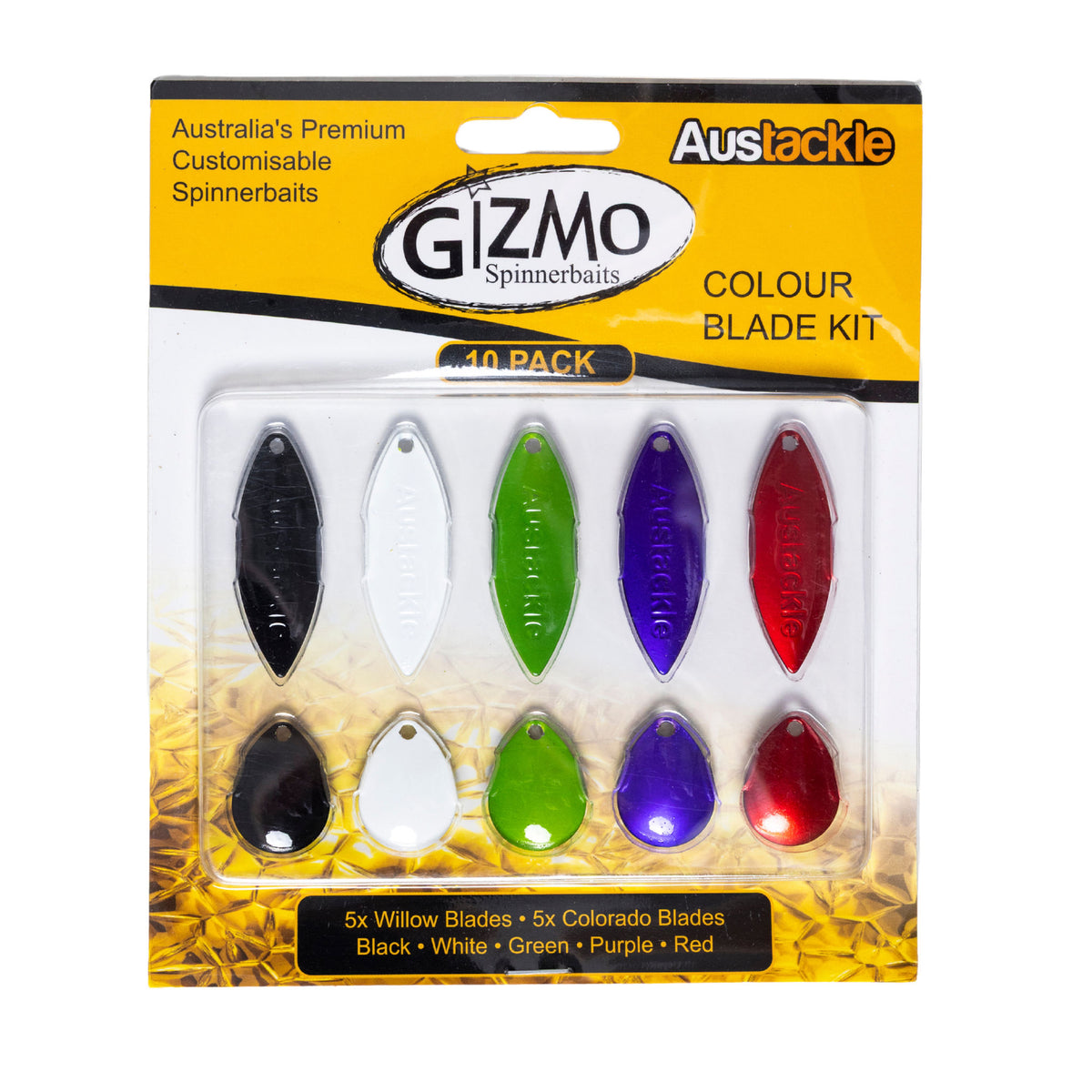 Austackle GIZMO Spinnerbait Pack – 28g Big Fish Edition (8-Piece Pack)