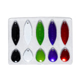 GIZMO 10-Piece Coloured Spinnerbait Blade Kit