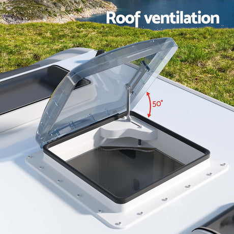 Weisshorn Caravan Roof Vent Air Exhaust Hatch RV Motorhome Camper White