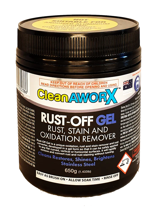 CleanAWORX Rust OFF Gel Rust Remover and Gel Rust Converter 650g - 500ml
