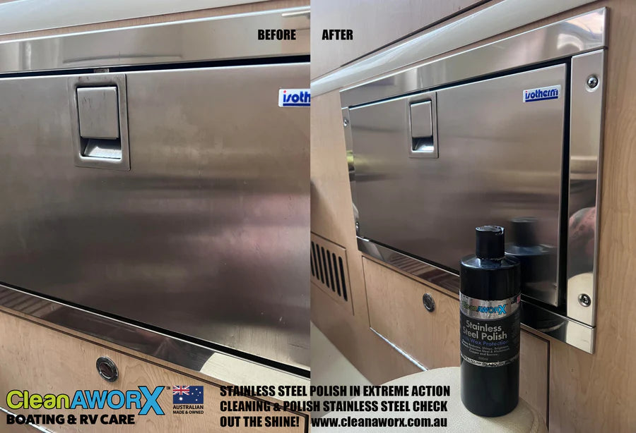 CleanAWORX Stainless Steel Polish + Wax Protection 500ML