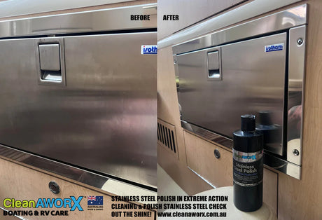 CleanAWORX Stainless Steel Polish + Wax Protection 500ML