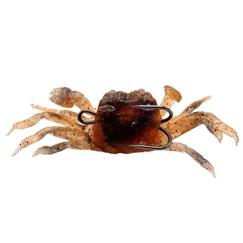 Artificial Soft Plastic Crab 34.6g 10cm Double Hooked