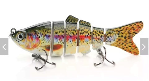 Jointed Swimbait Fishing Lure 6pc Segmented 100mm 17.5g