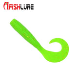 Curl Tail Grub Soft Plastic Fishing Lure 65mm 10pc-bag