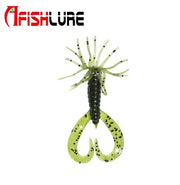 3” Bearded Dual Curl Tail Grub Lure 75mm 2.9g 6pc-pack